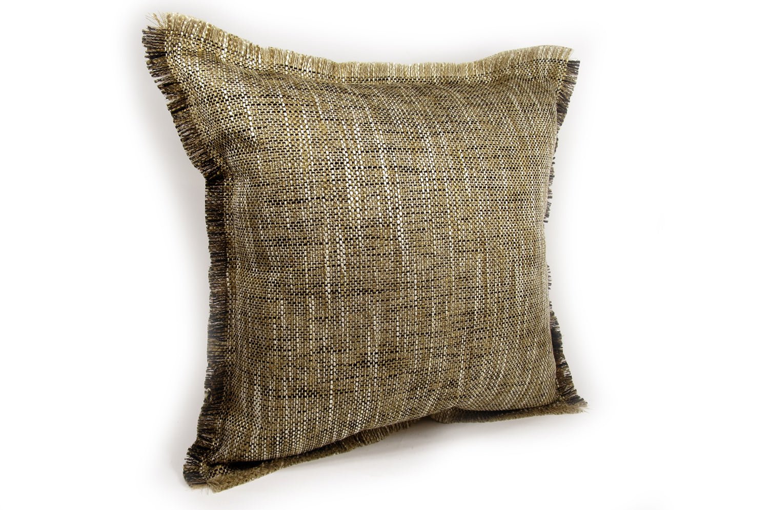 The Shaggy シャギーフリンジクッションカバー ブラウン×ブラックミックス 45(49)×45(49)cm - HOUSE OF JAPAN Shop