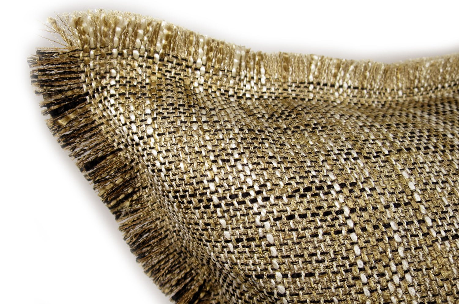 The Shaggy シャギーフリンジクッションカバー ブラウン×ブラックミックス 45(49)×45(49)cm - HOUSE OF JAPAN Shop