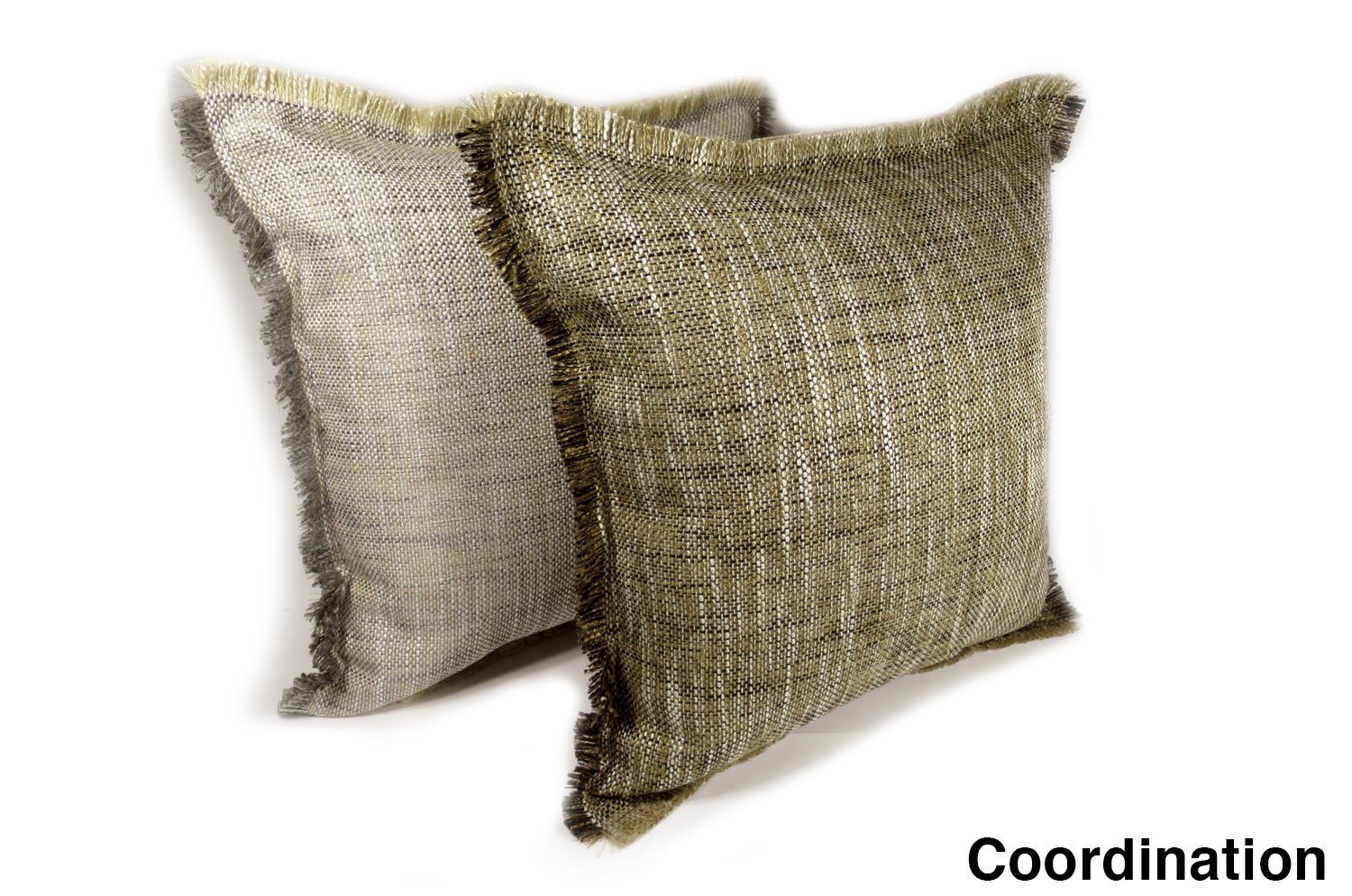 The Shaggy シャギーフリンジクッションカバー ブラウン×ブラックミックス 45(49)×45(49)cm - HOUSE OF JAPAN Shop