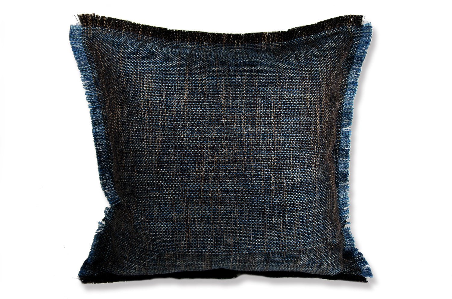 The Shaggy シャギーフリンジクッションカバー ネイビーミックス 45(49)×45(49)cm - HOUSE OF JAPAN Shop