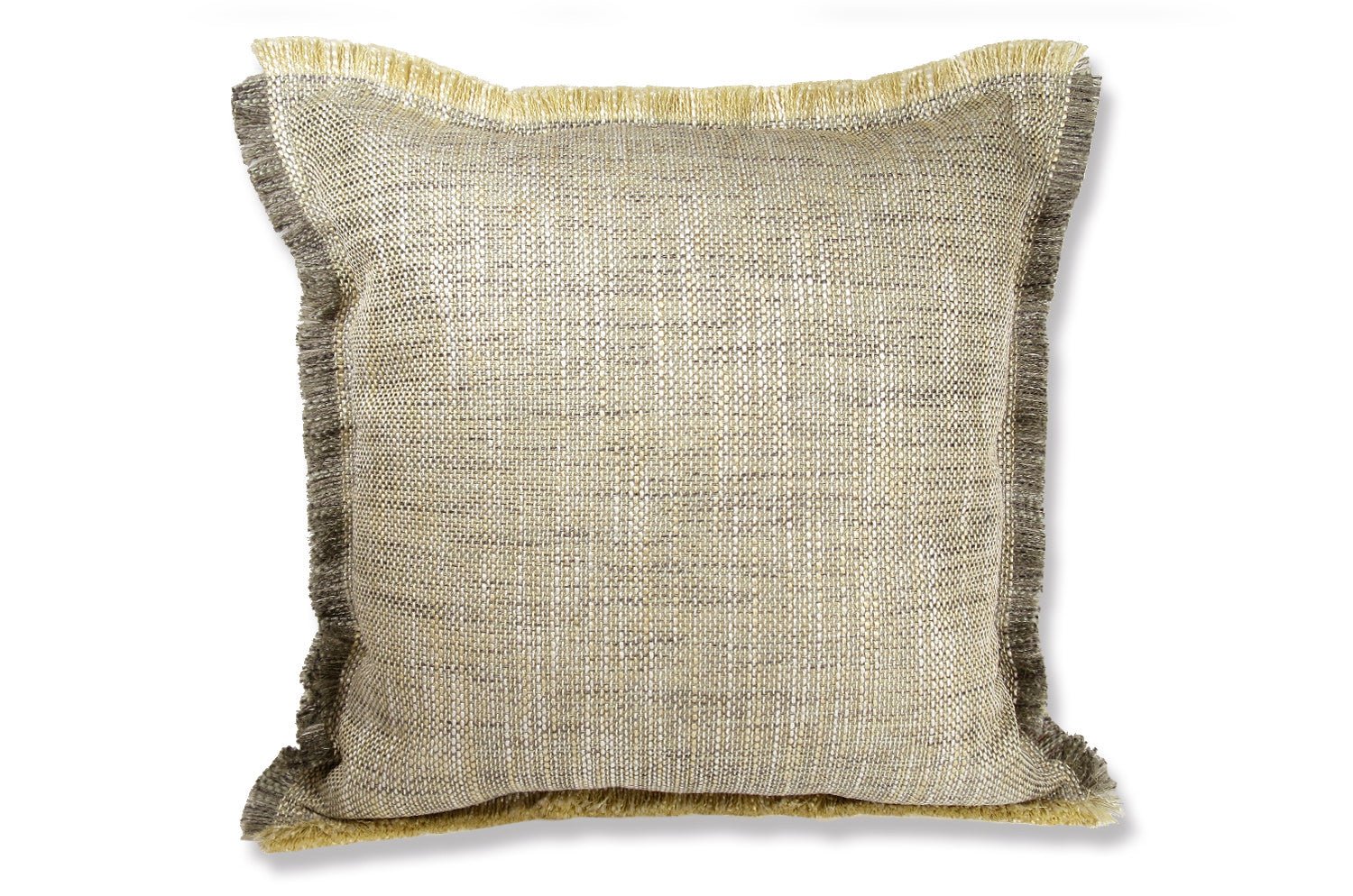 The Shaggy シャギーフリンジクッションカバー バニラ×グレーミックス 45(49)×45(49)cm - HOUSE OF JAPAN Shop