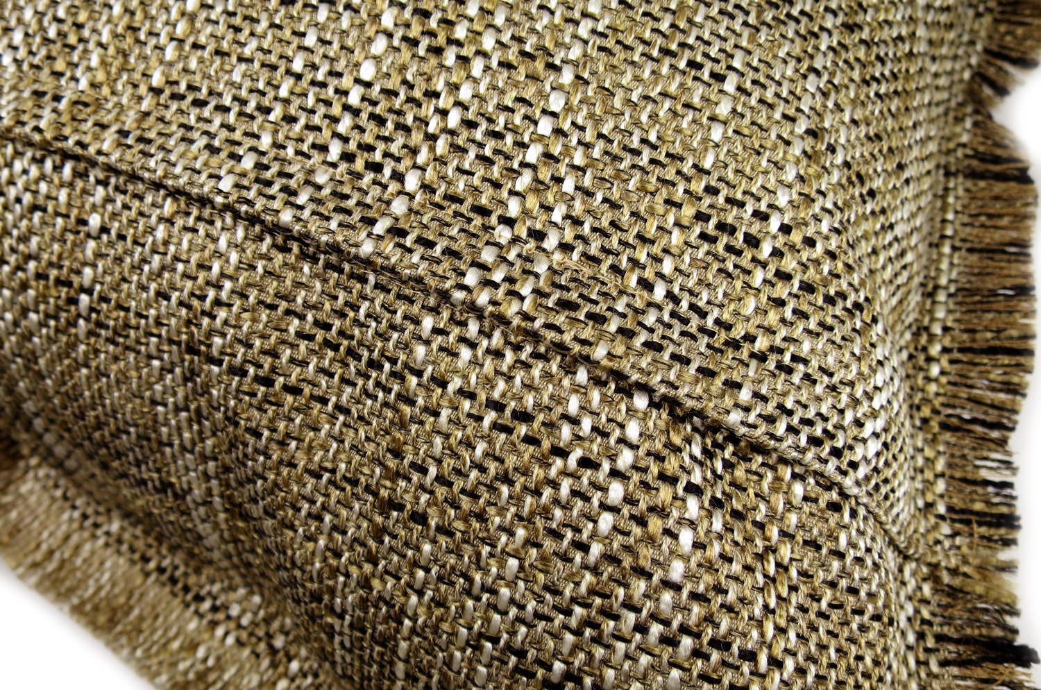 The Shaggy シャギーフリンジクッションカバー ブラウン×ブラックミックス 45(49)×45(49)cm - HOUSE OF JAPAN Shop