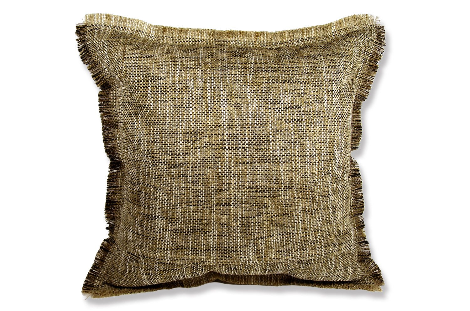 The Shaggy シャギーフリンジクッションカバー ブラウン×ブラックミックス 45(49)×45(49)cm - HOUSE OF JAPAN Shop