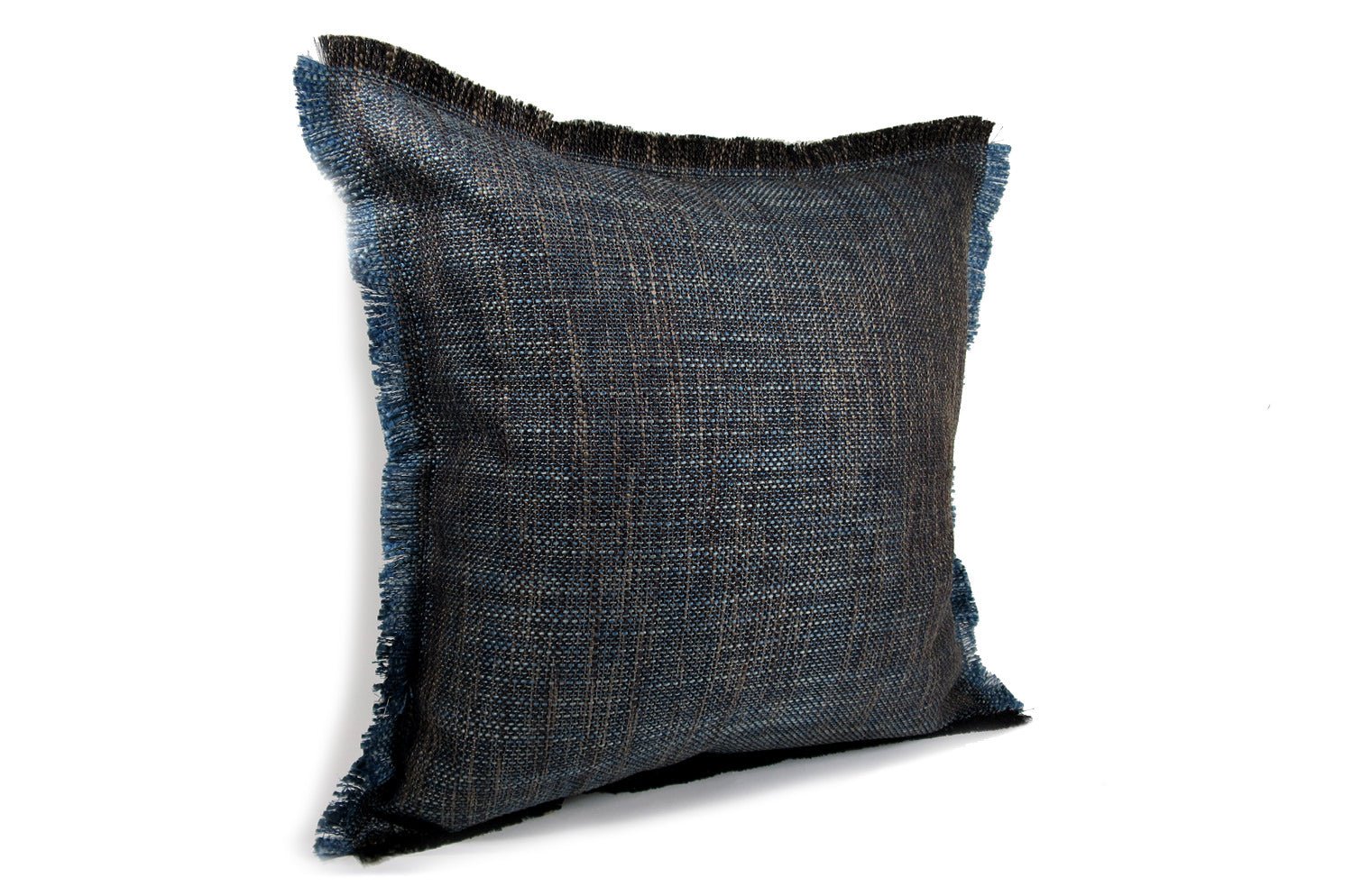 The Shaggy シャギーフリンジクッションカバー ネイビーミックス 45(49)×45(49)cm - HOUSE OF JAPAN Shop