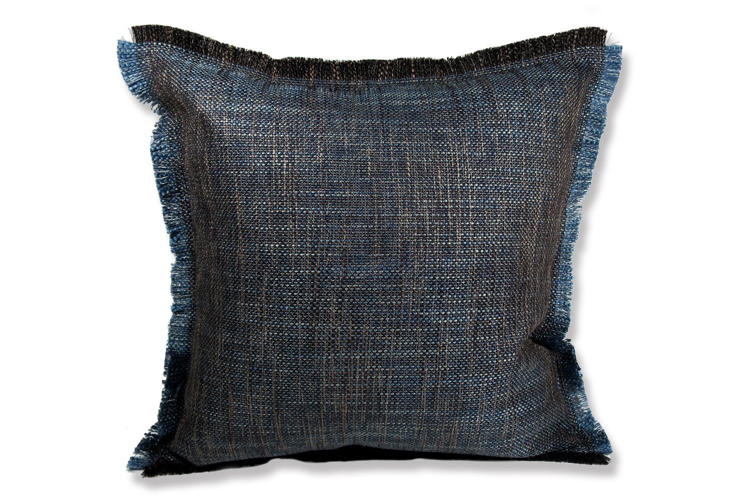 The Shaggy シャギーフリンジクッションカバー ネイビーミックス 45(49)×45(49)cm - HOUSE OF JAPAN Shop