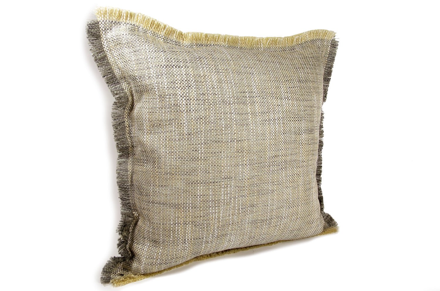 The Shaggy シャギーフリンジクッションカバー バニラ×グレーミックス 45(49)×45(49)cm - HOUSE OF JAPAN Shop