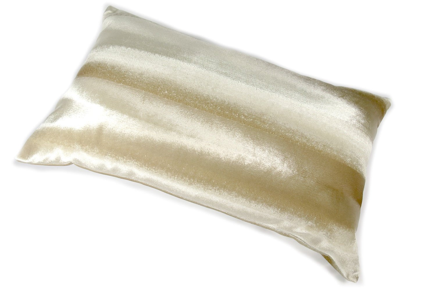 The Shiny Velvet Stripe シャイニーベルベットストライプクッション ベージュ 50×30cm 中材付 - HOUSE OF JAPAN Shop