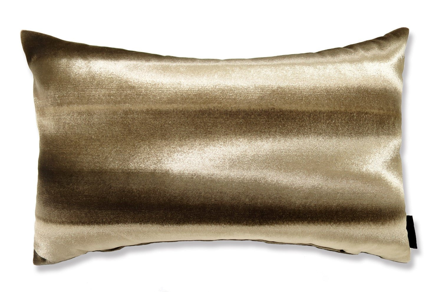 The Shiny Velvet Stripe シャイニーベルベットストライプクッション ブラウン 50×30cm 中材付 - HOUSE OF JAPAN Shop