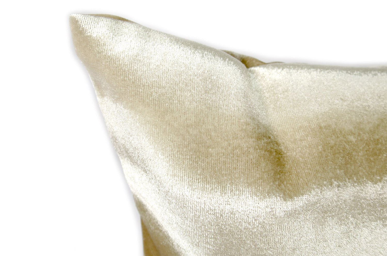 The Shiny Velvet Stripe シャイニーベルベットストライプクッション ベージュ 50×30cm 中材付 - HOUSE OF JAPAN Shop