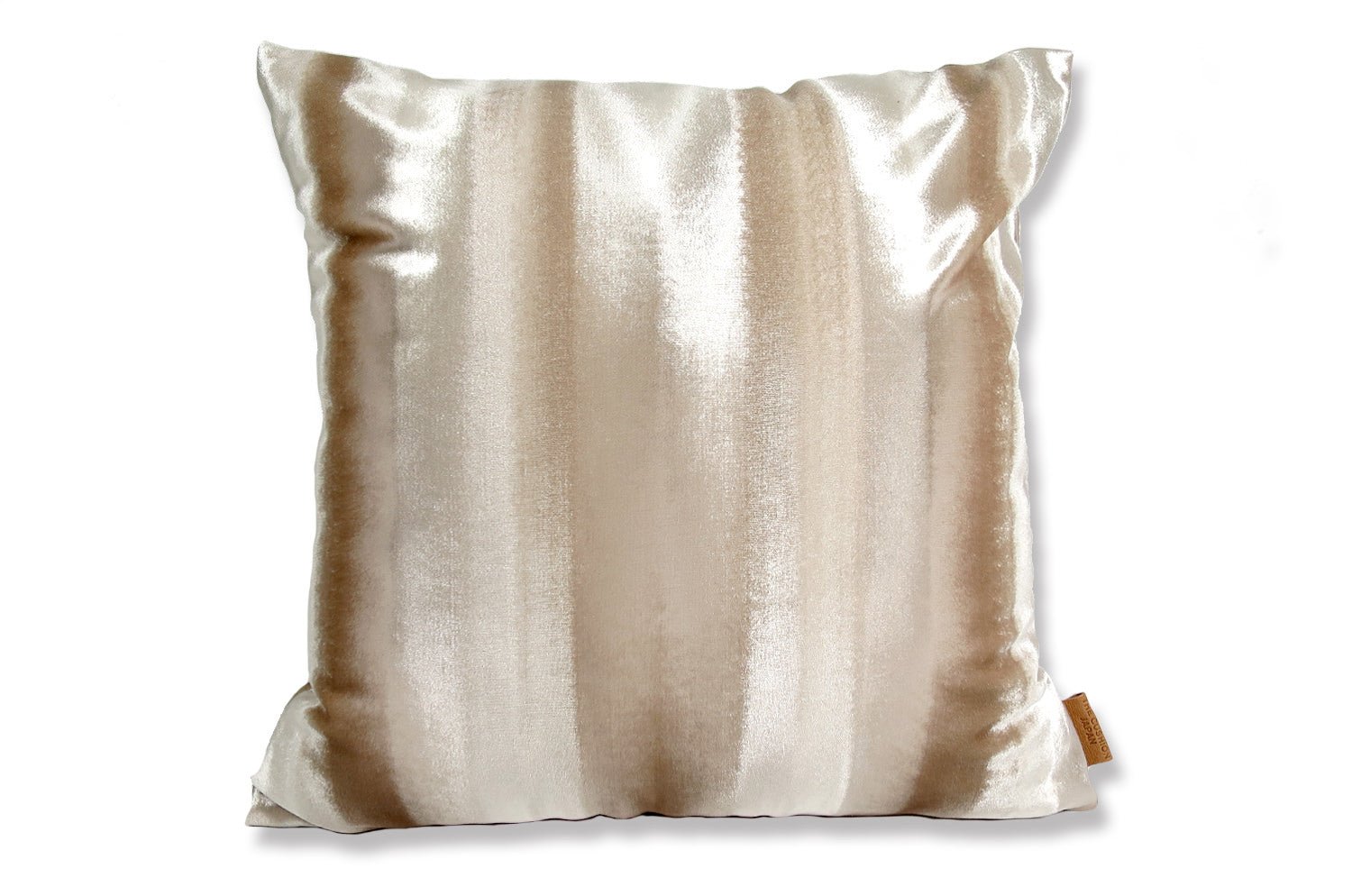 The Shiny Velvet Stripe シャイニーベルベットストライプクッションカバー ベージュ 50×50cm - HOUSE OF JAPAN Shop