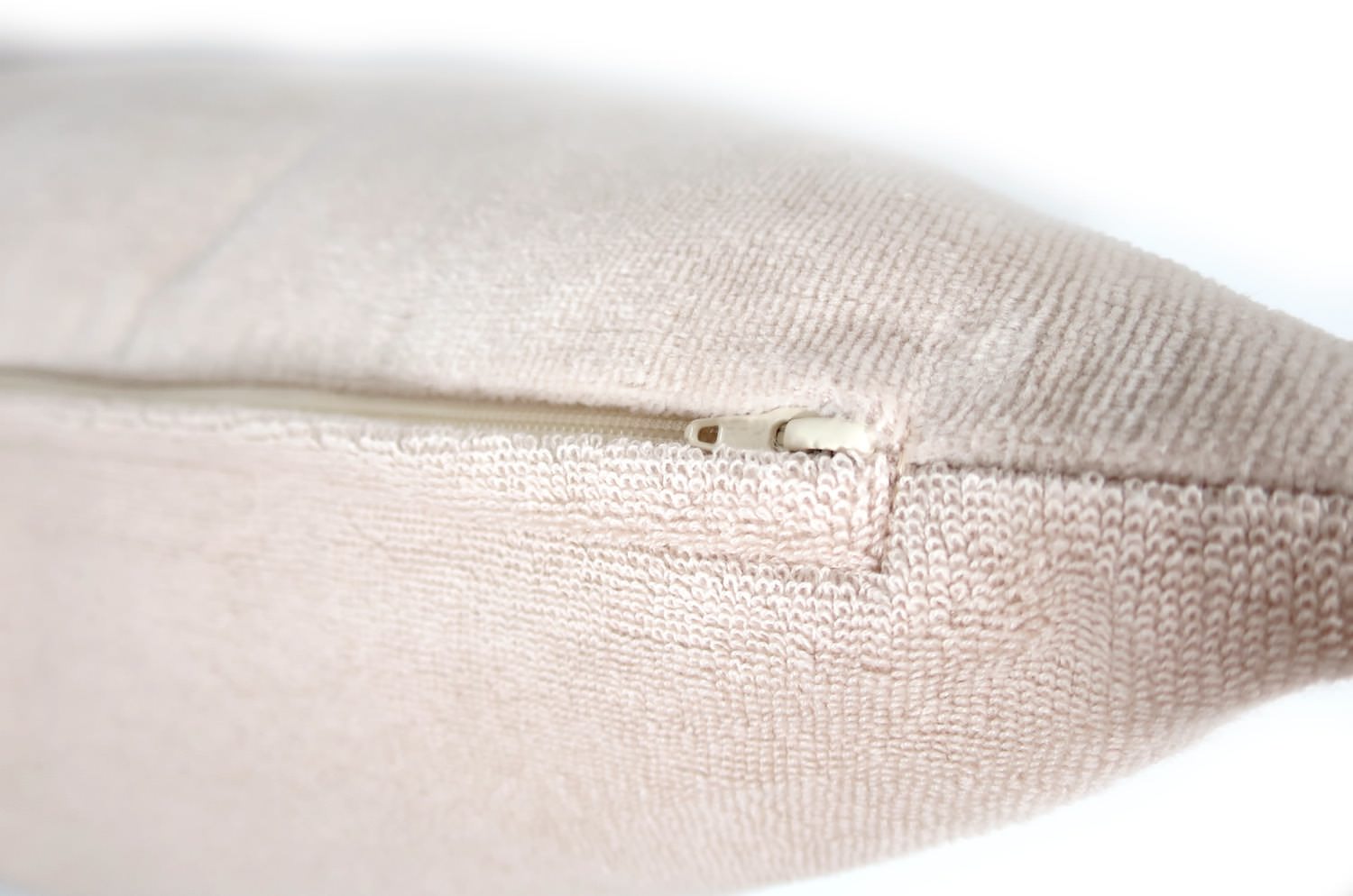 The Shirring Towel ベルベットタッチシャーリングタオルクッションカバー ペールローズ 50×50cm - HOUSE OF JAPAN Shop