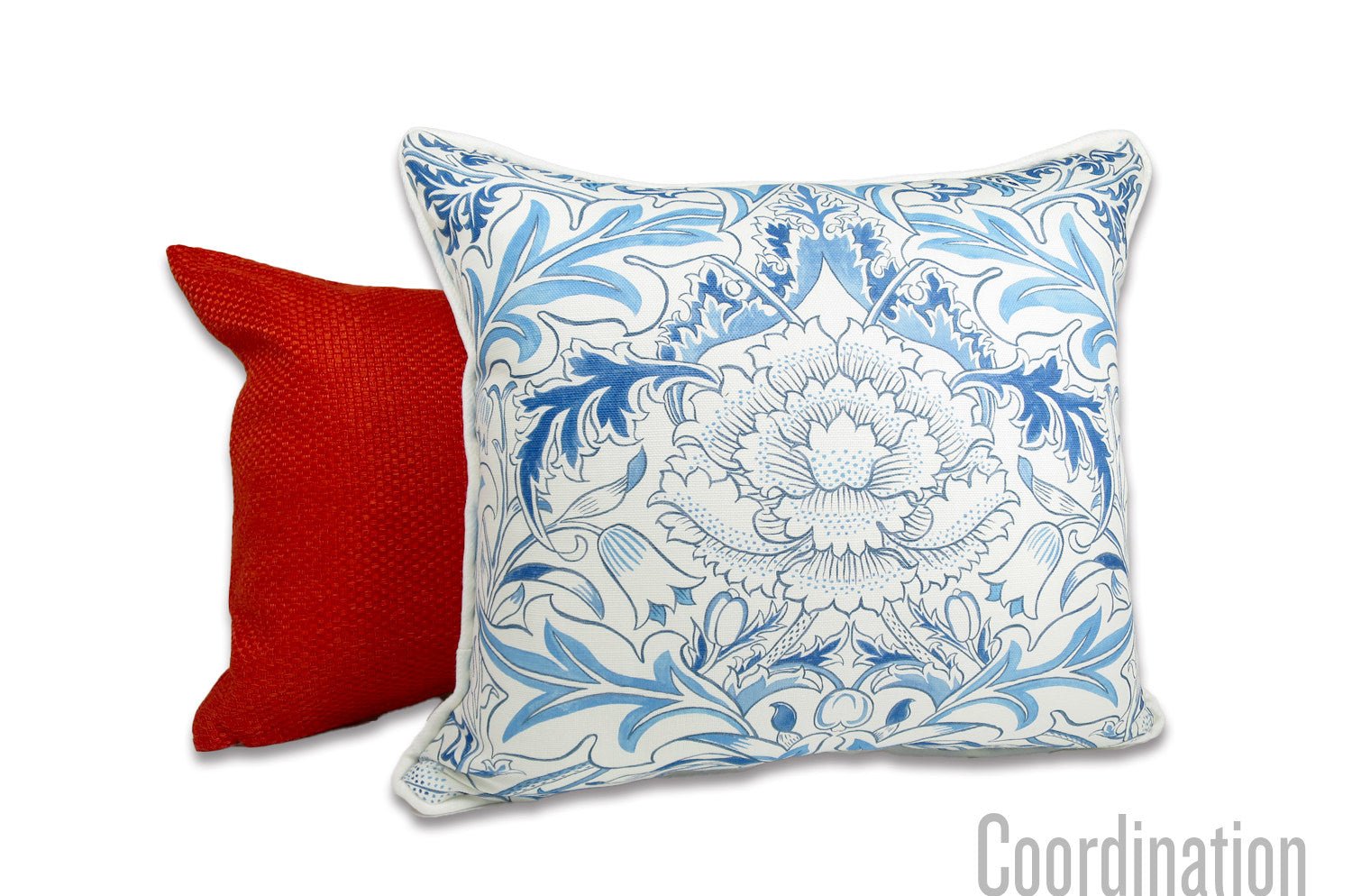 The Simply Severn ウィリアムモリス セバンクッション(月桂樹ブルー) 45×40cm 中材付 - HOUSE OF JAPAN Shop