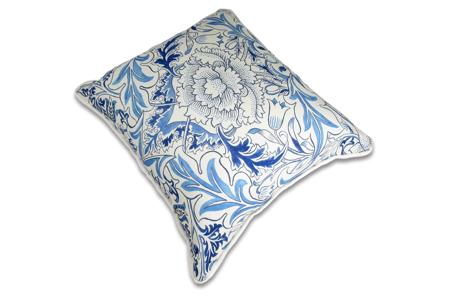 The Simply Severn ウィリアムモリス セバンクッション(月桂樹ブルー) 45×40cm 中材付 - HOUSE OF JAPAN Shop