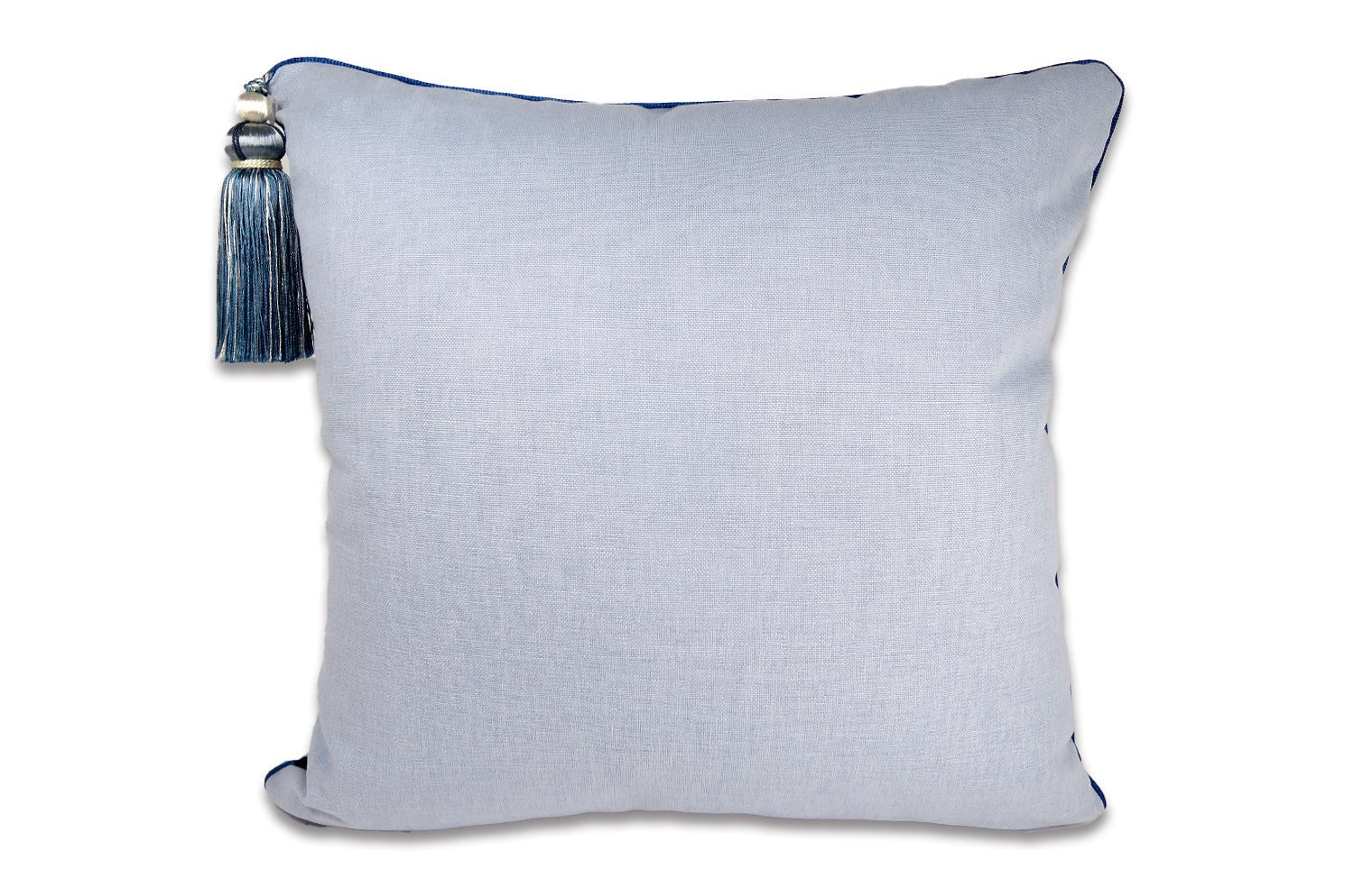 The Simply Strawberry Thief ウィリアムモリス いちご泥棒 タッセル付クッションカバー(ブルー) 45×45cm - HOUSE OF JAPAN Shop