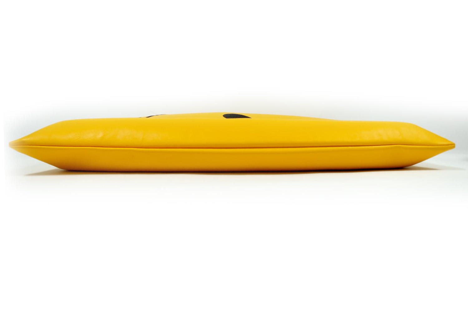 The Smile スマイル キュートブラックスマイル 『ニコフェイス®』刺繍クッションセット イエロー 中材付 - HOUSE OF JAPAN Shop