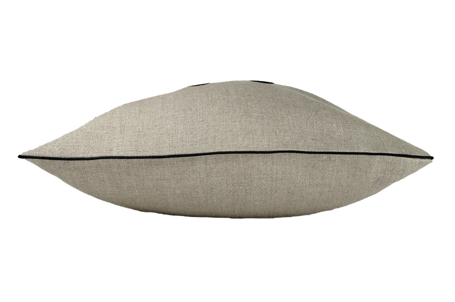 The Smile ナチュラルリネン スマイル『ニコフェイス®』刺繍 クッションカバー 40×40cm - HOUSE OF JAPAN Shop