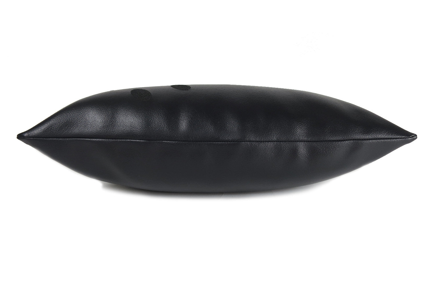 The Smile スマイル ブラック刺繍『ニコフェイス®』クッション ブラック 45×25cm 中材付 - HOUSE OF JAPAN Shop