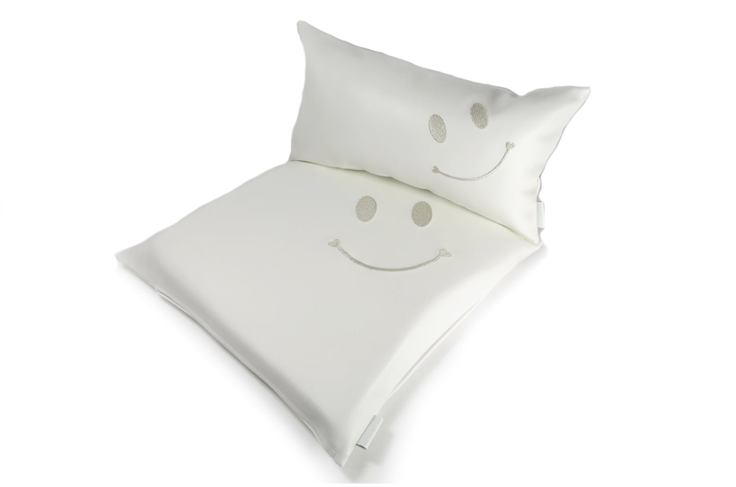 The Smile スマイル Work&Study クッションセット シルバー刺繍『ニコフェイス®』 中材付 - HOUSE OF JAPAN Shop