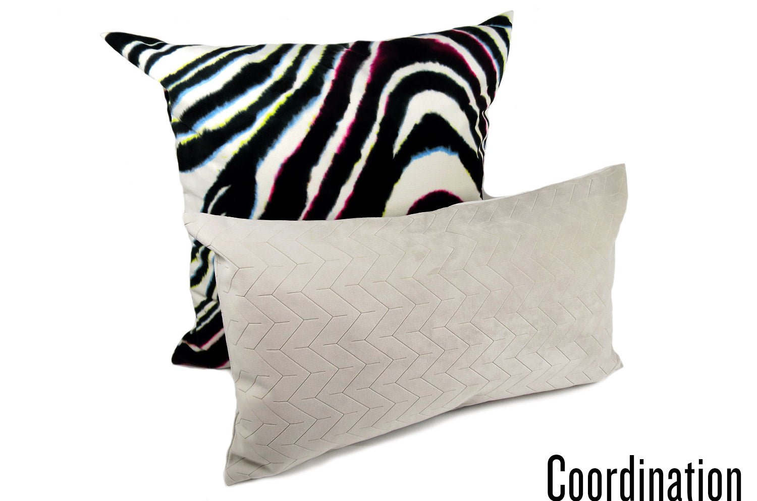 The Smoky White スペイン製起毛スエード調横長クッション スモーキーホワイト 50×30cm 中材付 - HOUSE OF JAPAN Shop