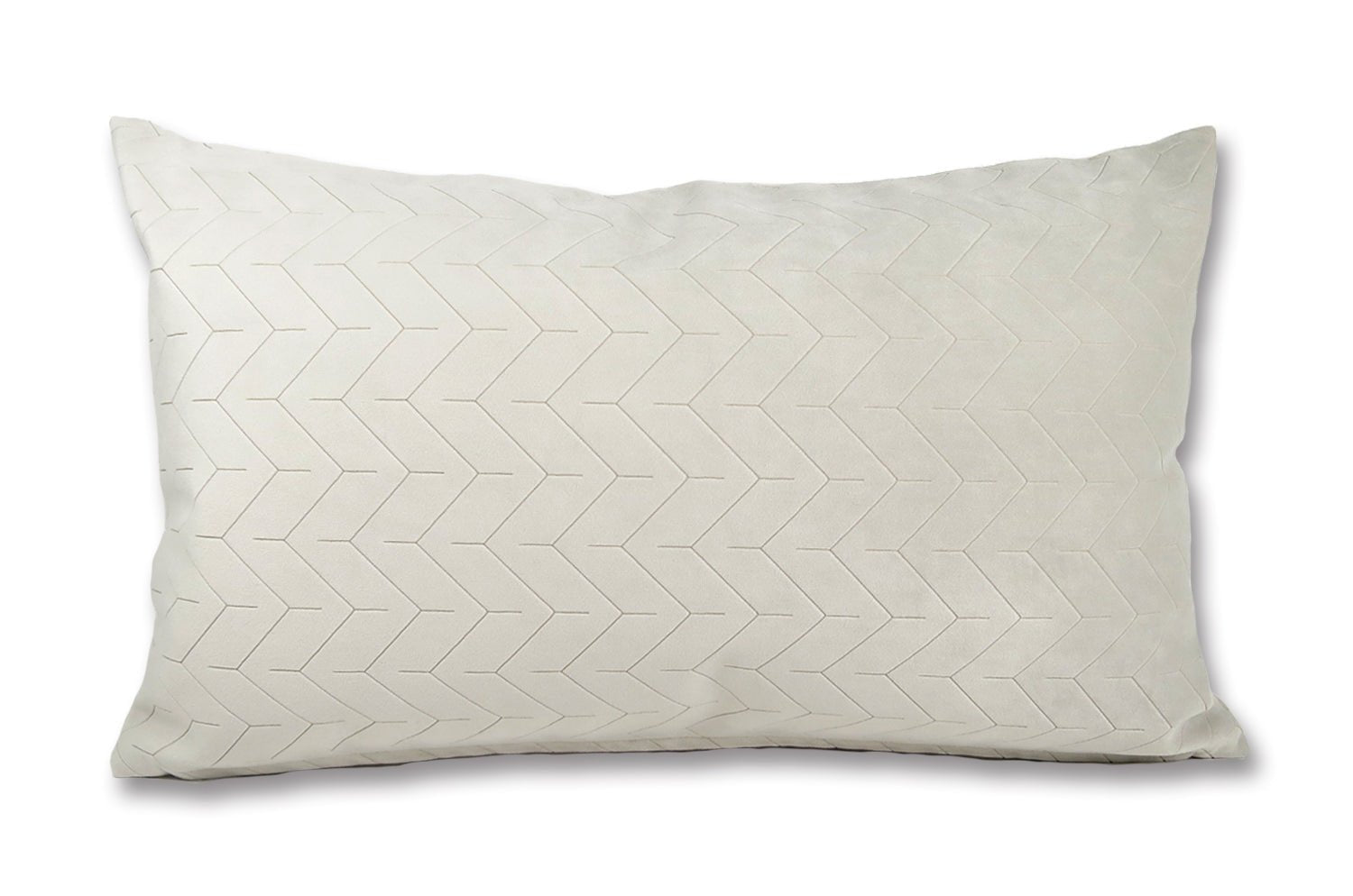 The Smoky White スペイン製起毛スエード調横長クッション スモーキーホワイト 50×30cm 中材付 - HOUSE OF JAPAN Shop