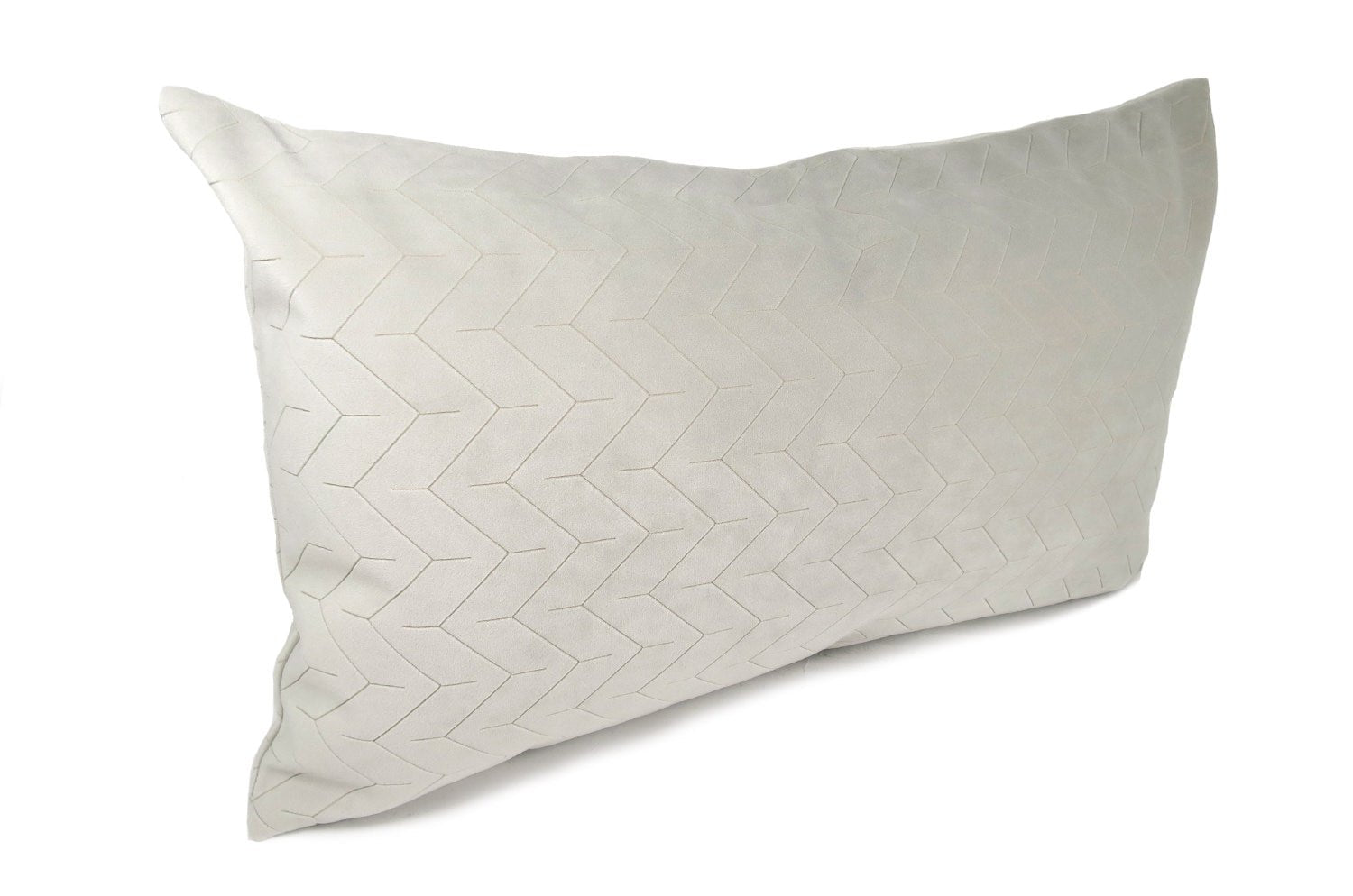 The Smoky White スペイン製起毛スエード調横長クッション スモーキーホワイト 50×30cm 中材付 - HOUSE OF JAPAN Shop