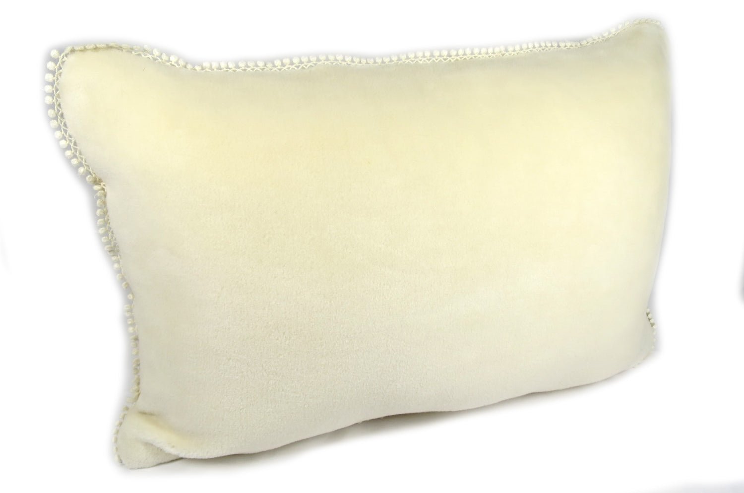 The Snow 白雪オーガニックコットンファー フリンジクッション 50×35cm 中材付 - HOUSE OF JAPAN Shop