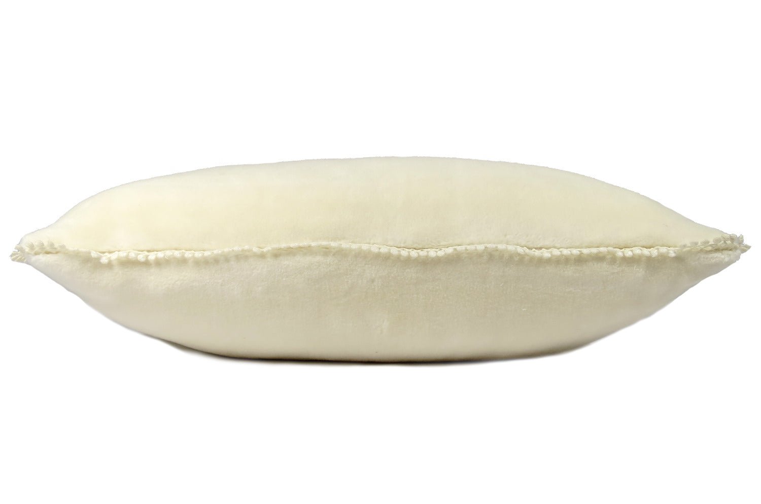 The Snow 白雪オーガニックコットンファー フリンジクッション 50×35cm 中材付 - HOUSE OF JAPAN Shop