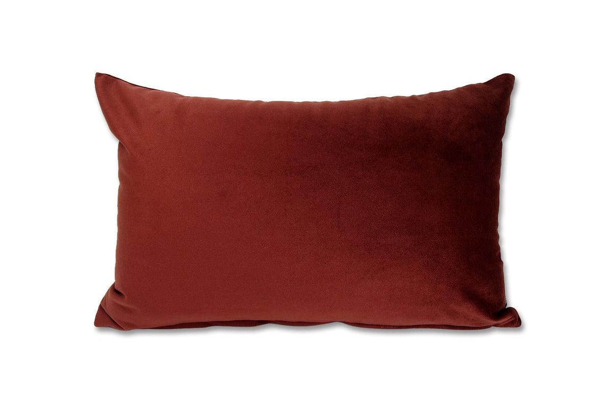 The Soft Velvet ソフトベルベット クッション Brick Brown(ブリックブラウン) 45×30cm 中材付 - HOUSE OF JAPAN Shop