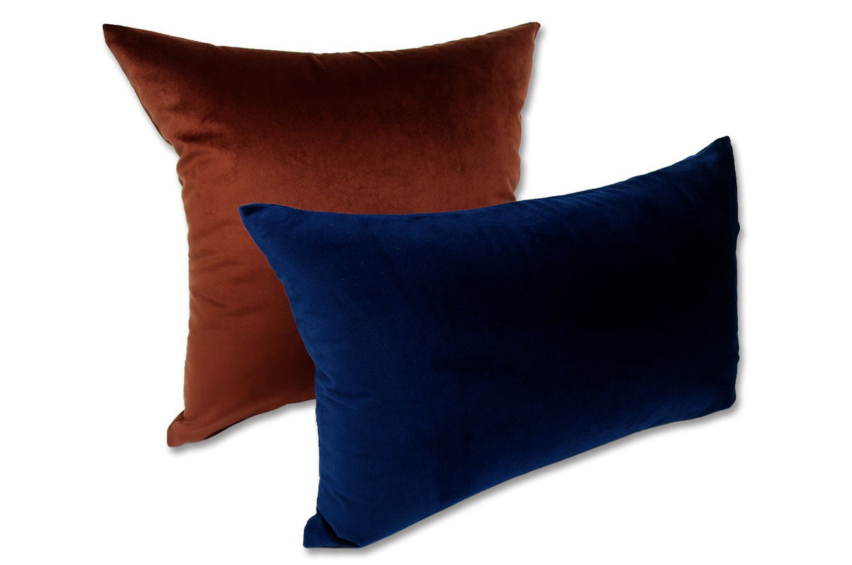 The Soft Velvet ソフトベルベット クッション Imperial Navy(インペリアルネイビー) 45×30cm 中材付 - HOUSE OF JAPAN Shop