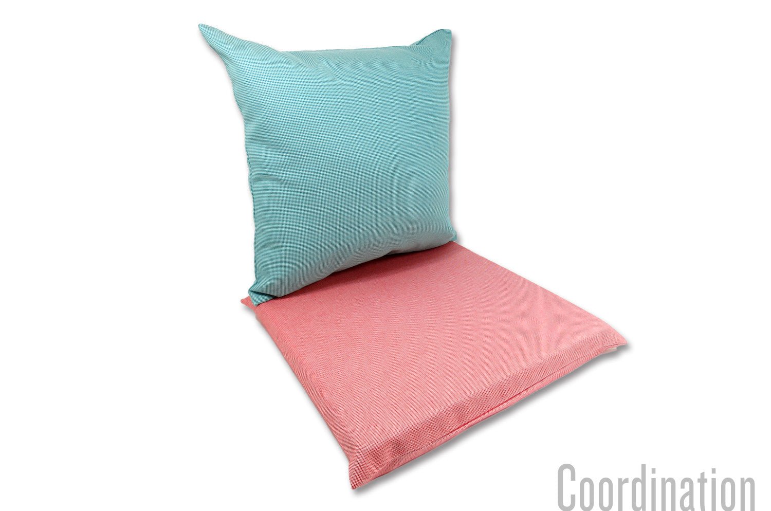 The Spark アウトドア&インドア 撥水 シートクッション (コーラル) 45cm角 中材付 - HOUSE OF JAPAN Shop