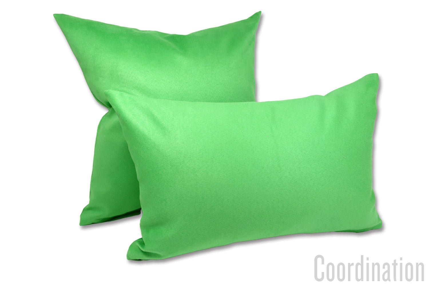 The Sueback スペイン製フェイクスエード クッション (ライム) 45×30cm 中材付 - HOUSE OF JAPAN Shop