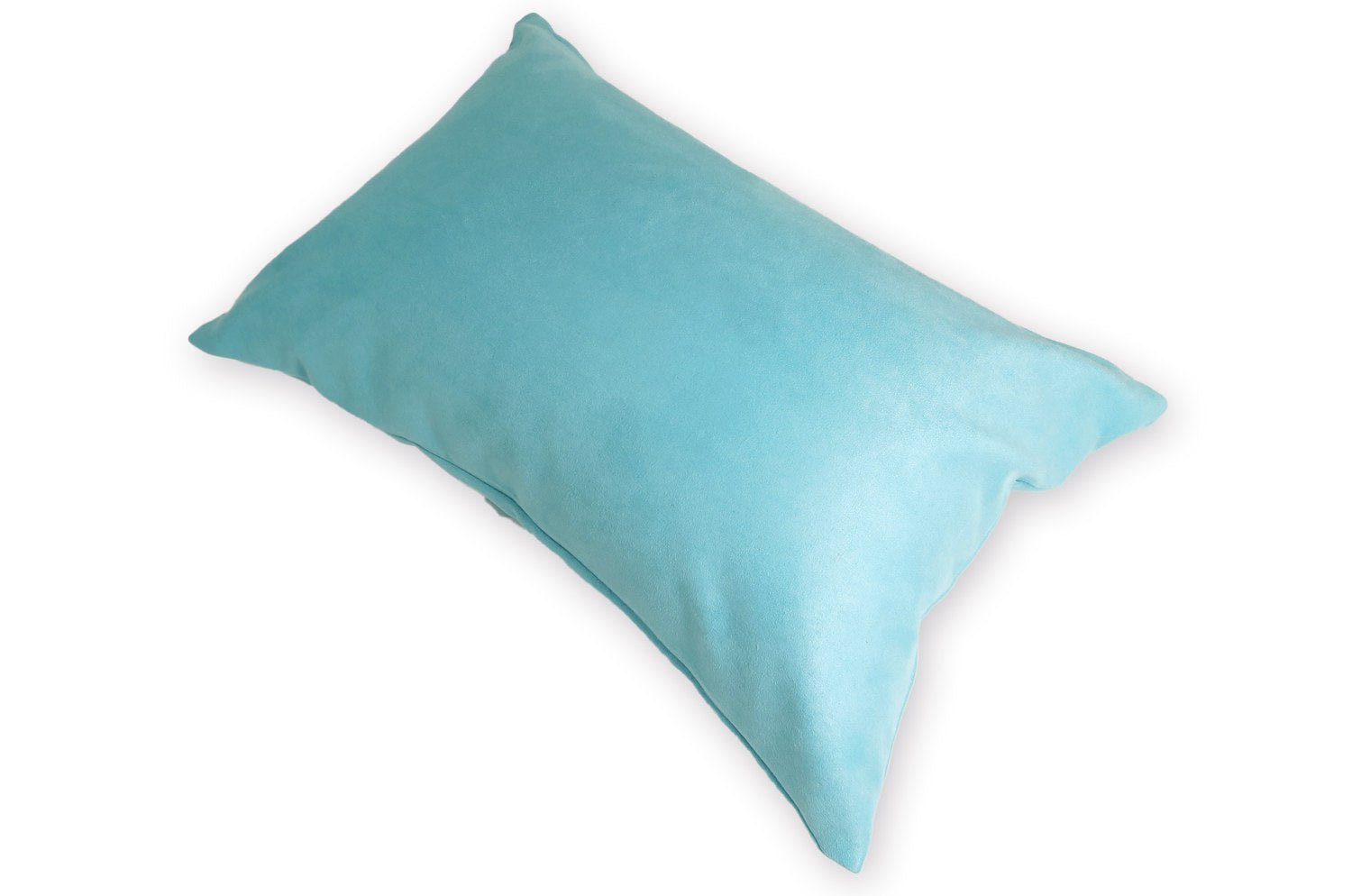 The Sueback スペイン製シャイニースエード クッション (ベイビーブルー) 45×30cm 中材付 - HOUSE OF JAPAN Shop