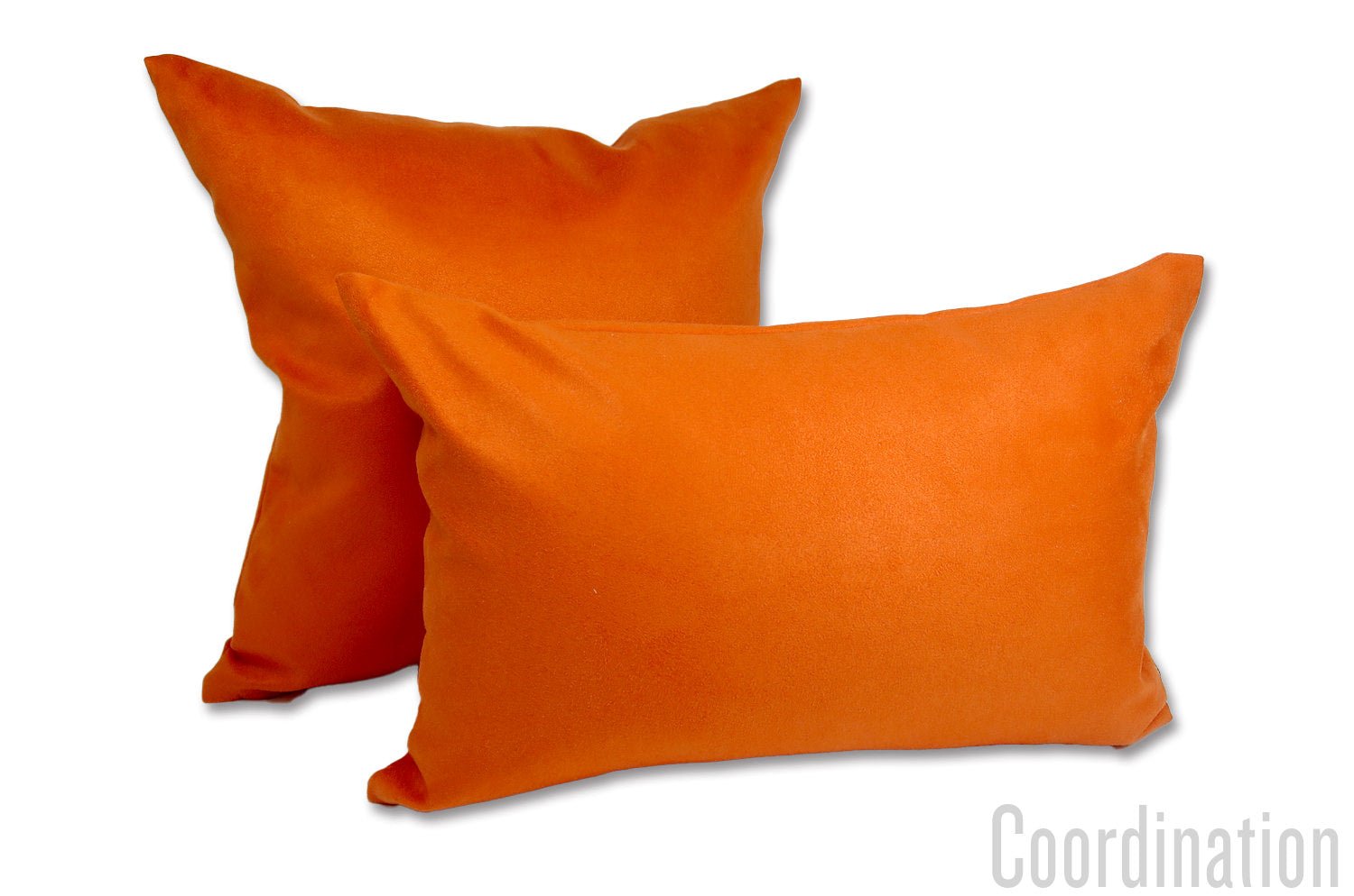 The Sueback スペイン製フェイクスエード クッション (キャロット) 45×30cm 中材付 - HOUSE OF JAPAN Shop