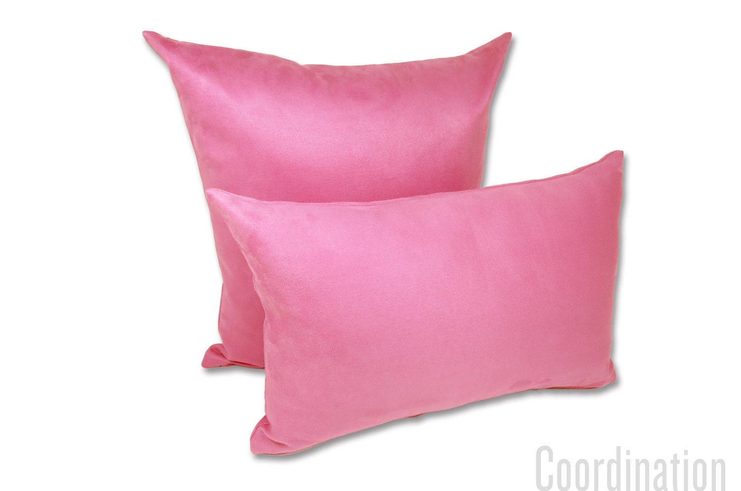 The Sueback スペイン製フェイクスエード クッションカバー (ローズピンク) 45×45cm - HOUSE OF JAPAN Shop