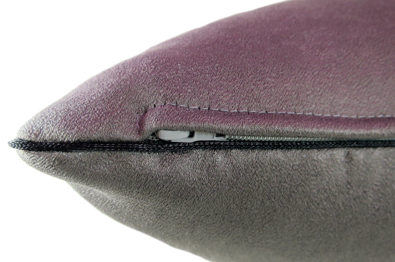 The Sueback スエード調パイピング付クッションカバー チャコール 45×45cm - HOUSE OF JAPAN Shop