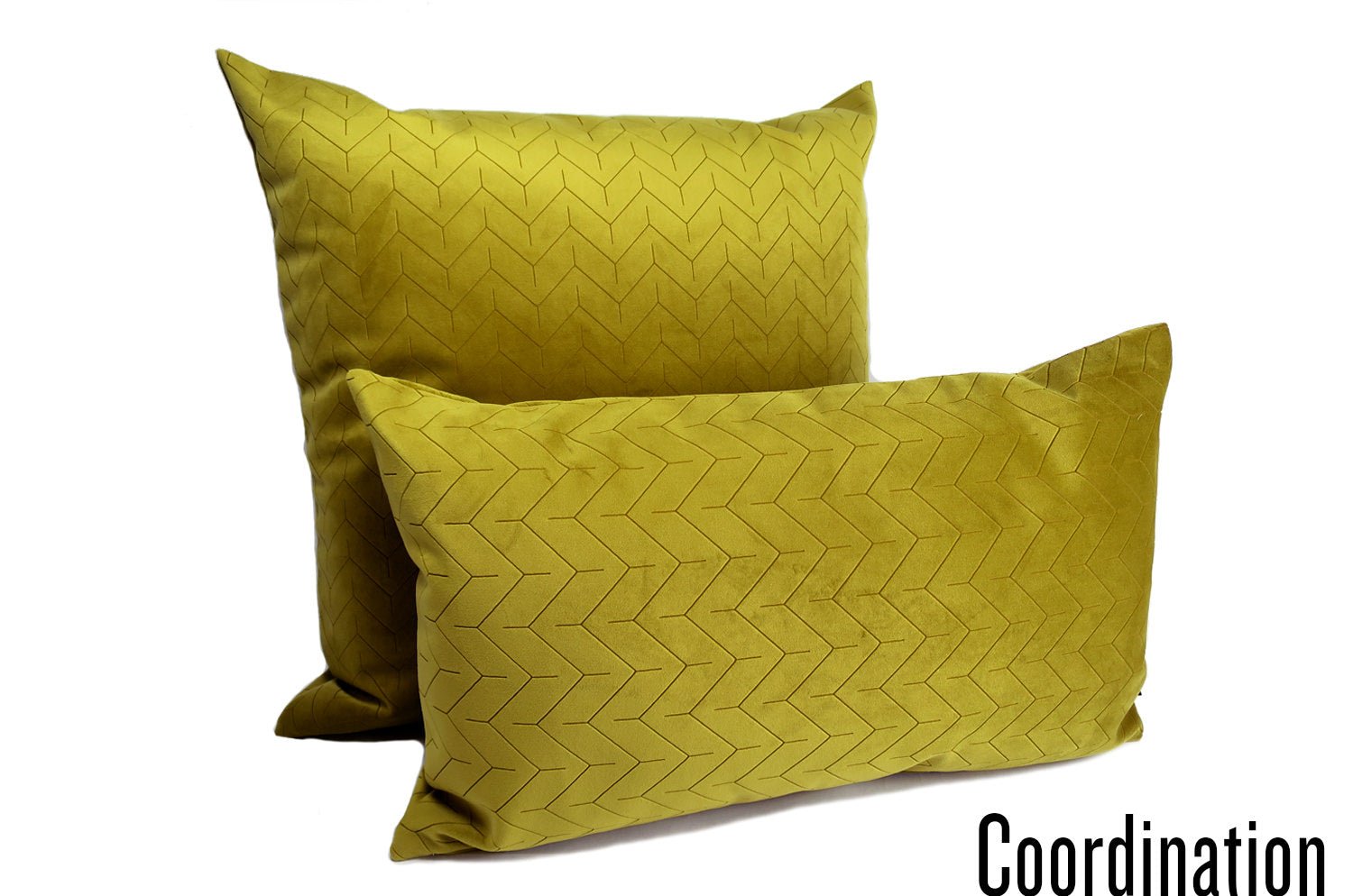 The Sulfur Yellowスペイン製起毛スエード調クッションカバー サルファーイエロー 50×50cm - HOUSE OF JAPAN Shop