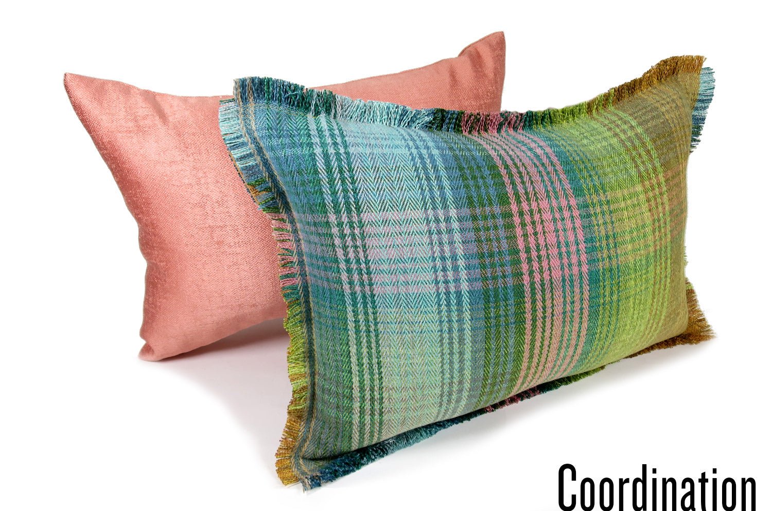 The Tartan check タータンチェックシャギーフリンジクッション 45(48)×30(33)cm 中材付 - HOUSE OF JAPAN Shop