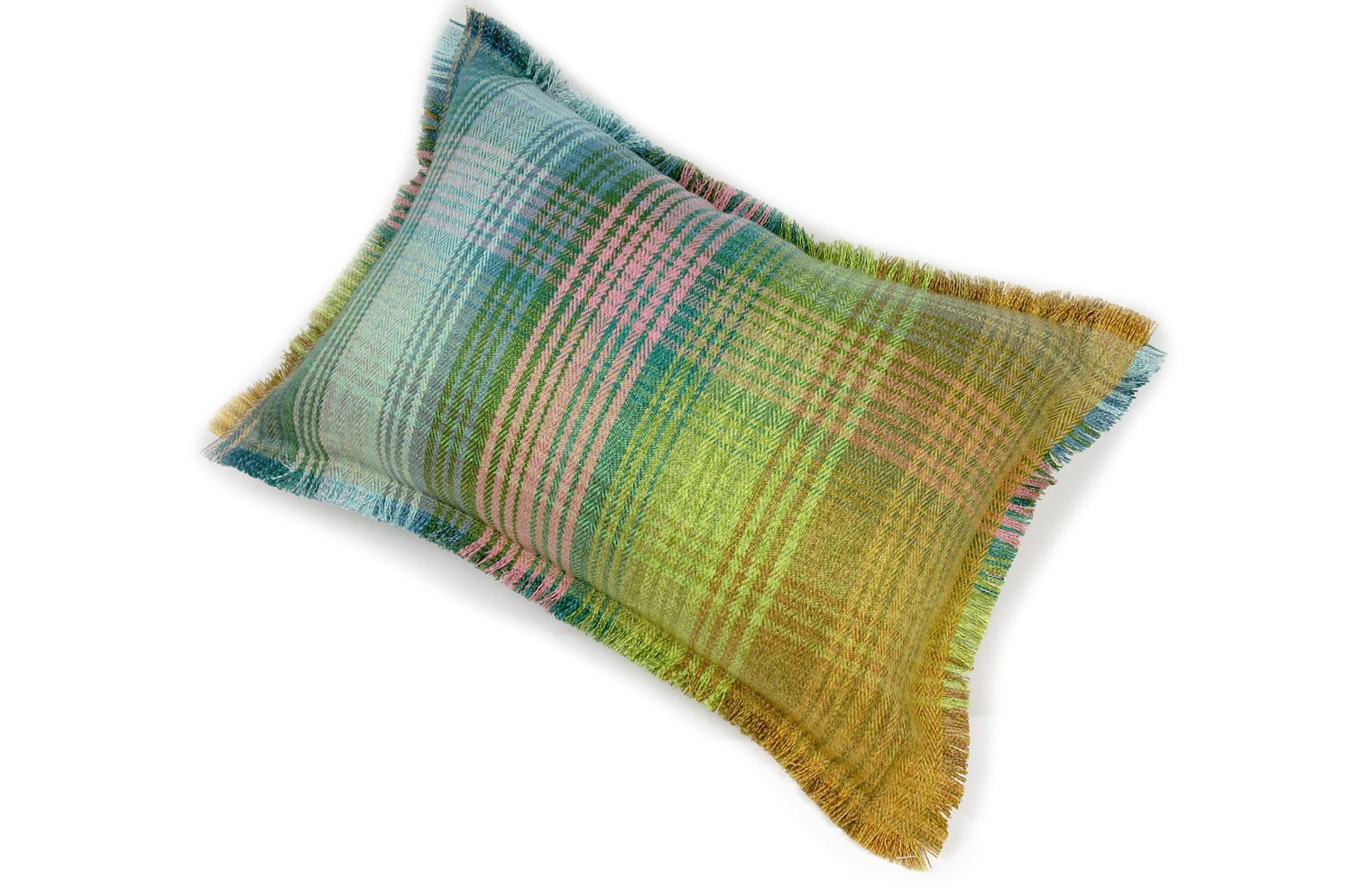 The Tartan check タータンチェックシャギーフリンジクッション 45(48)×30(33)cm 中材付 - HOUSE OF JAPAN Shop