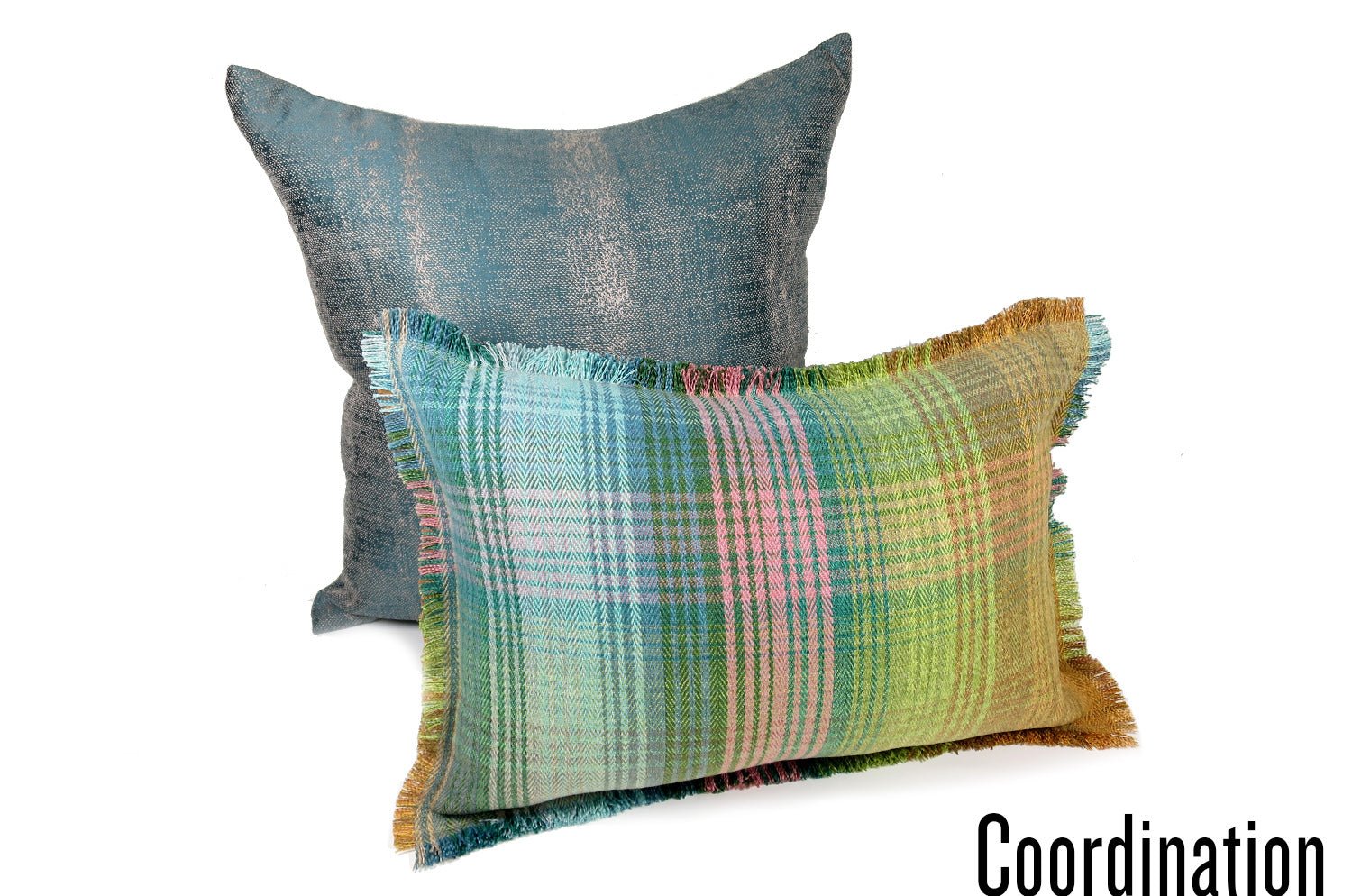 The Tartan check タータンチェックシャギーフリンジクッション 45(48)×30(33)cm 中材付 - HOUSE OF JAPAN Shop