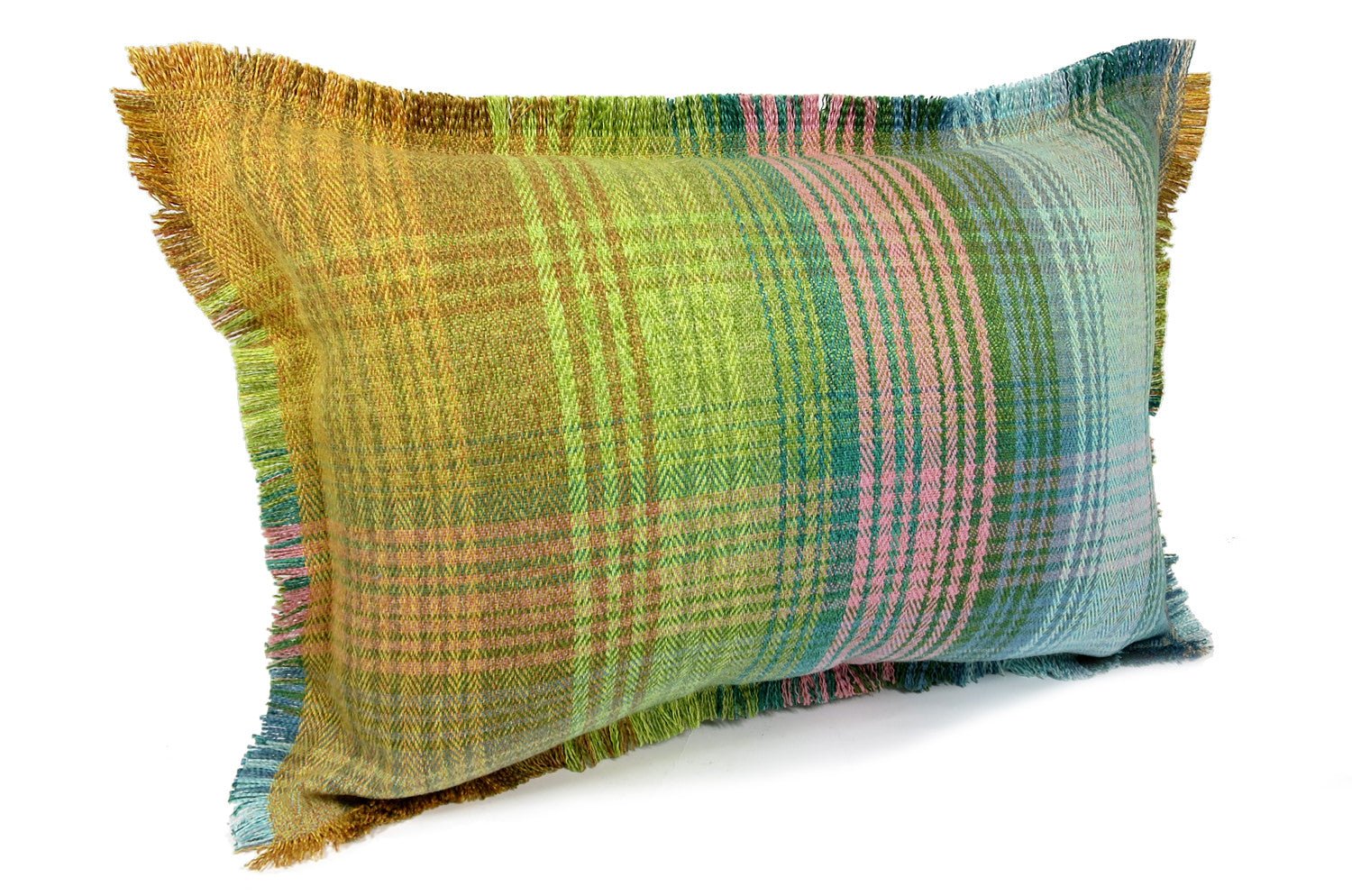 The Tartan check タータンチェックシャギーフリンジクッション 45(48)×30(33)cm 中材付 - HOUSE OF JAPAN Shop