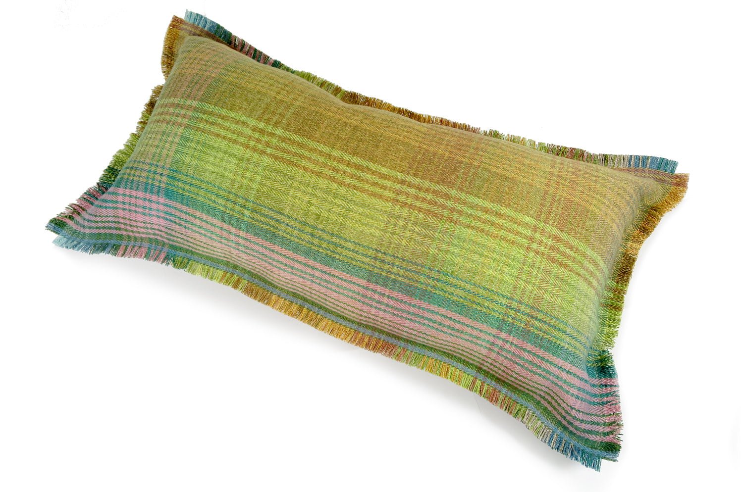 The Tartan check タータンチェックシャギーフリンジクッション 60(63)×30(33)cm 中材付 - HOUSE OF JAPAN Shop