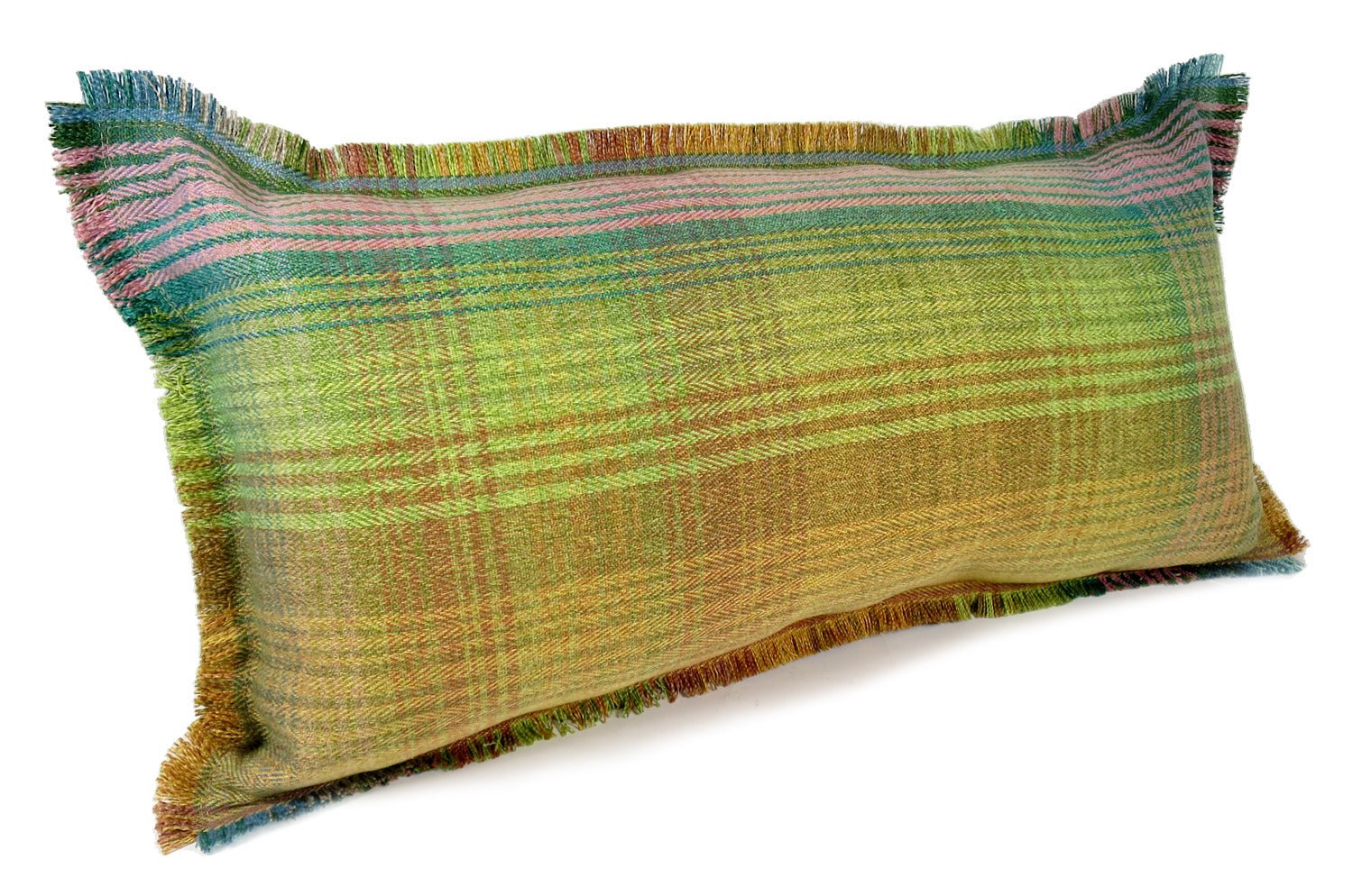 The Tartan check タータンチェックシャギーフリンジクッション 60(63)×30(33)cm 中材付 - HOUSE OF JAPAN Shop