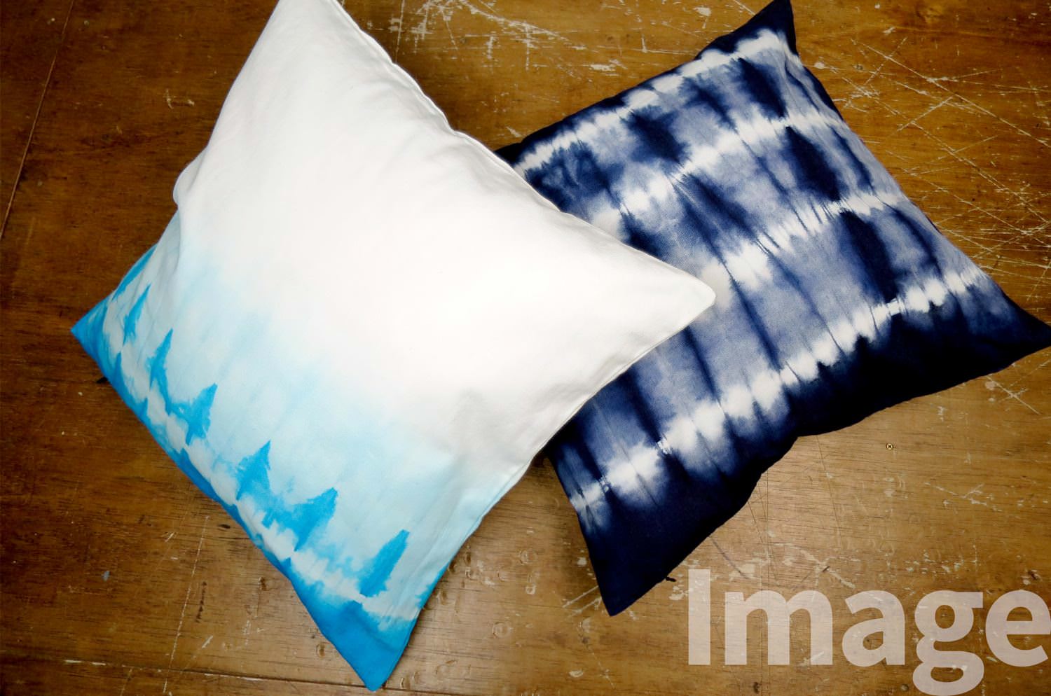 The Tiedye リゾートスカイブルータイダイ染クッションカバー 47×45cm - HOUSE OF JAPAN Shop