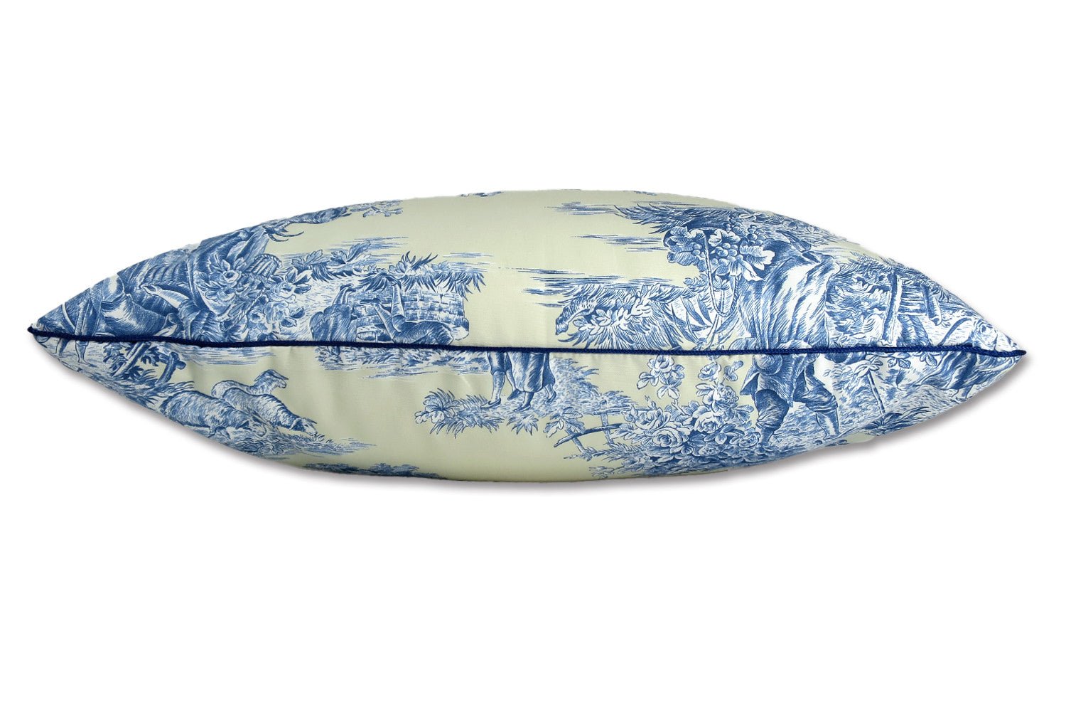 The toile de Jouy マニュエルカノヴァス トワルドジュイ 横長クッション 50×35cm 中材付 - HOUSE OF JAPAN Shop