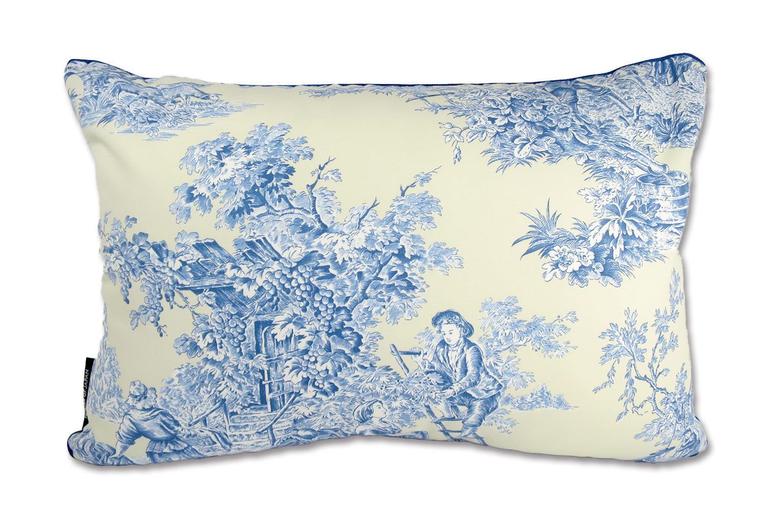 The toile de Jouy マニュエルカノヴァス トワルドジュイ 横長クッション 50×35cm 中材付 - HOUSE OF JAPAN Shop