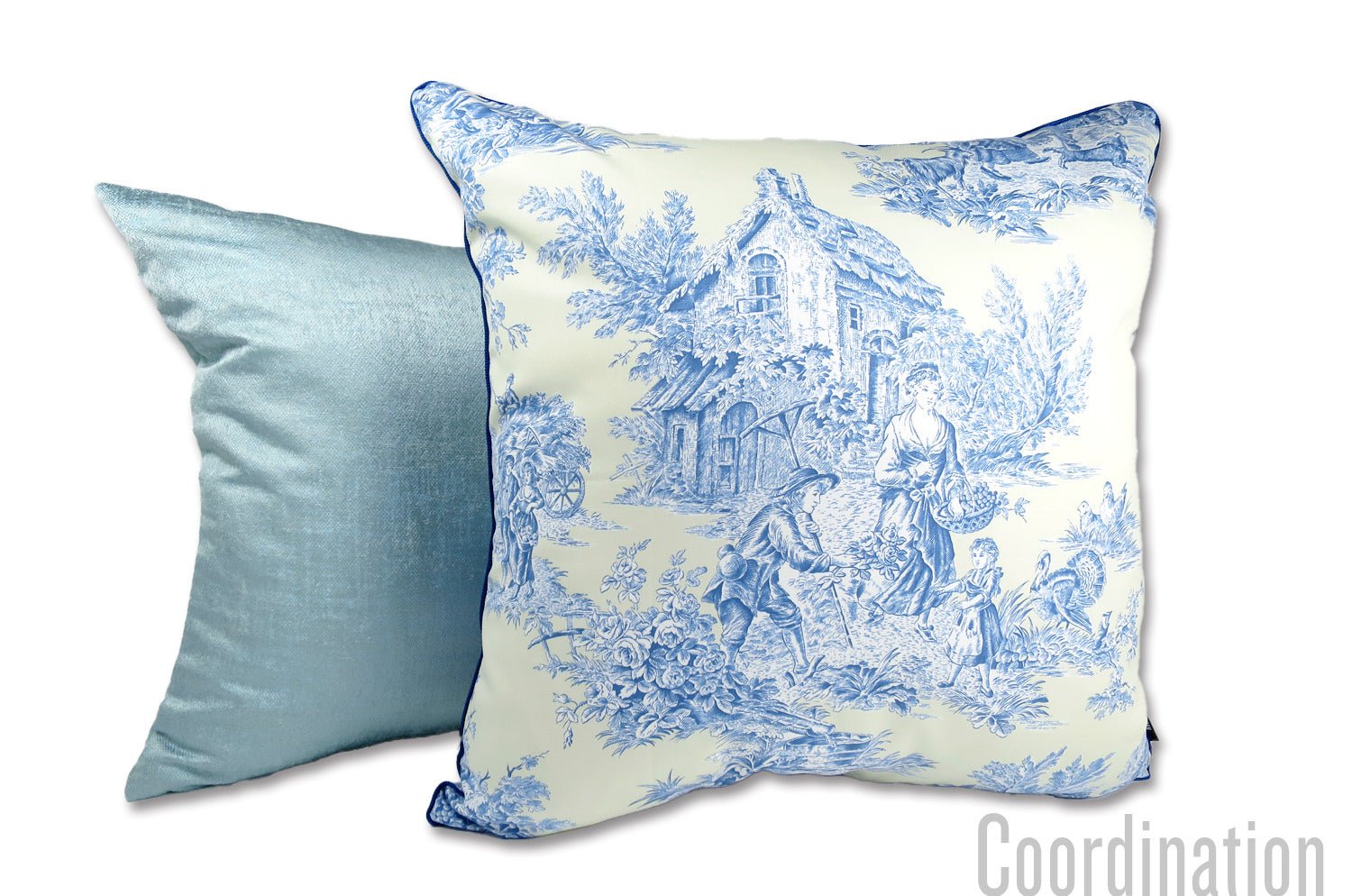The toile de Jouy マニュエルカノヴァス トワルドジュイ クッションカバー 50×50cm - HOUSE OF JAPAN Shop