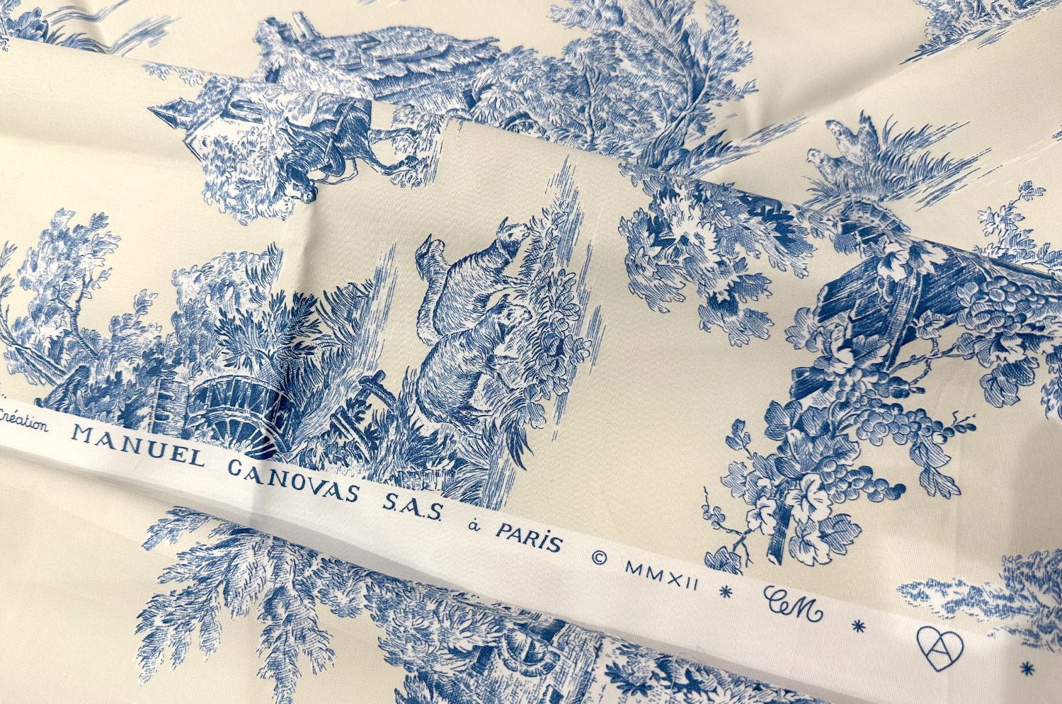 The toile de Jouy マニュエルカノヴァス トワルドジュイ クッションカバー 50×50cm - HOUSE OF JAPAN Shop