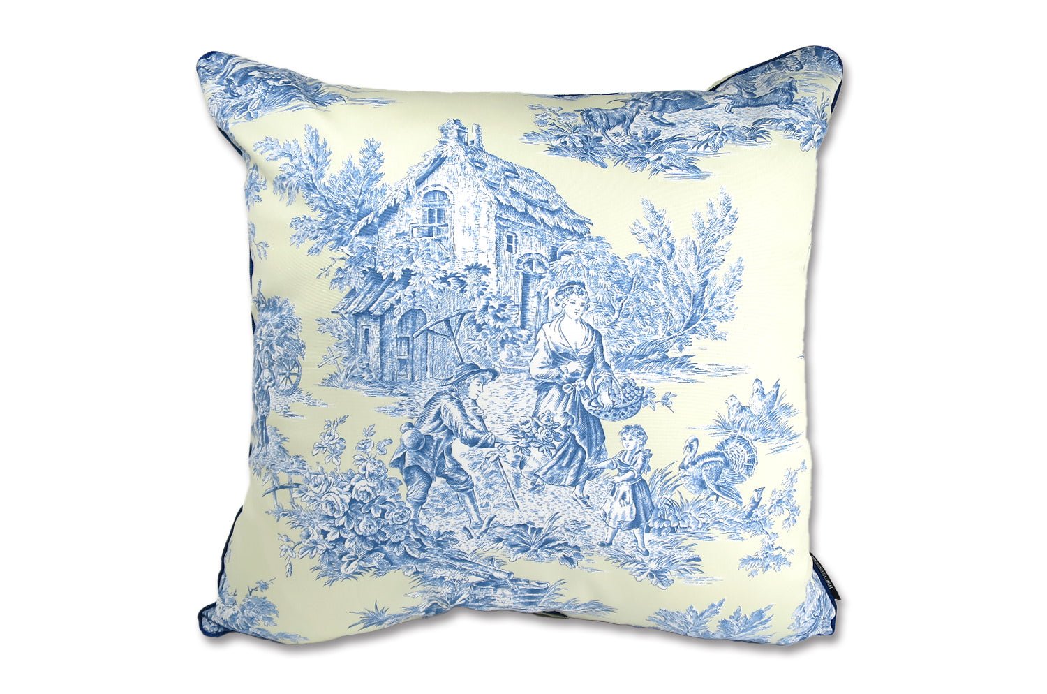 The toile de Jouy マニュエルカノヴァス トワルドジュイ クッションカバー 50×50cm - HOUSE OF JAPAN Shop