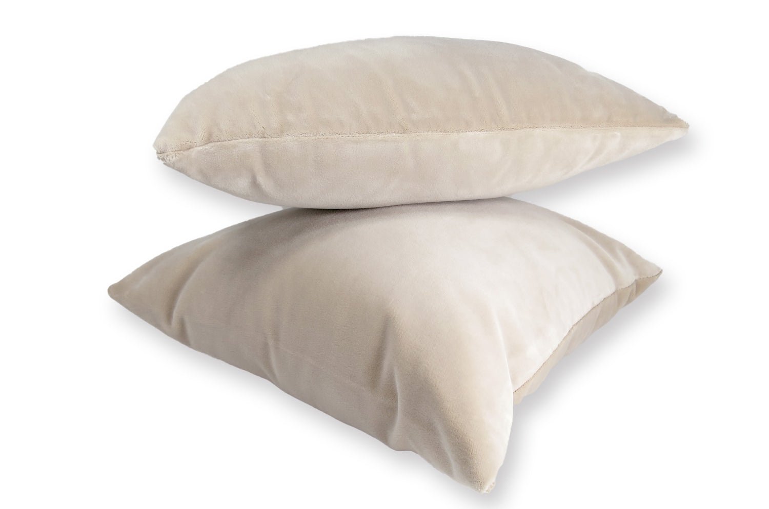 The TOURS アルマーニカーザ トゥール ベルベット 横長クッション (ベージュ) 50×30cm 中材付 - HOUSE OF JAPAN Shop