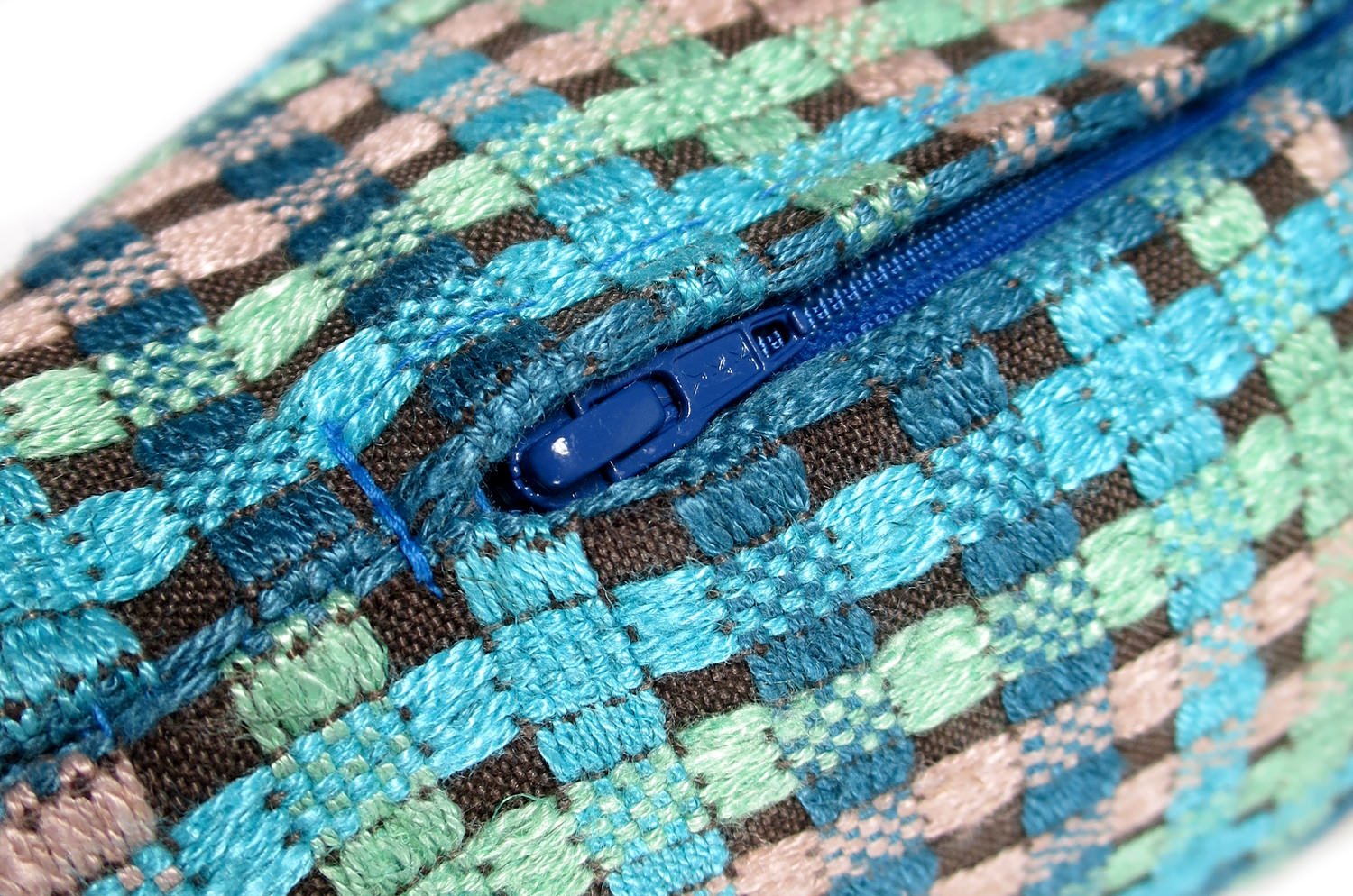 The Twiggy ツイッギー クッション ブルーチェック 45×30cm 中材付 - HOUSE OF JAPAN Shop